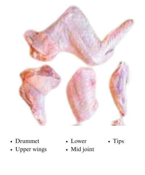Frozen Foodstuff Supplier Chicken wings parts details in UAE