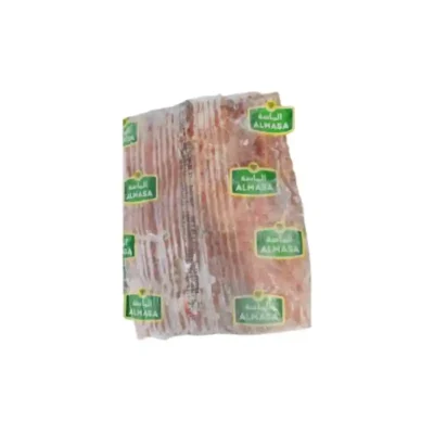 Frozen Smoked Beef Bacon Strips AL Masa